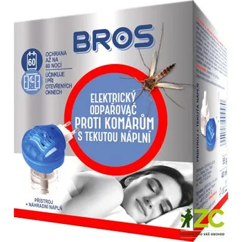 Odpuzovač komárů BROS s tekutou náplní 40ml (60 nocí)