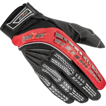 Moto rukavice Motokrosové rukavice PIONEER, PILOT, dětské (černá/červená)