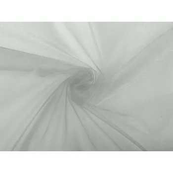 Organza tuhá dekorační Varianta: 6 šedá holubí, Balení: 1 m