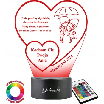 Lampička Plexido vícebarevná Noční lampa