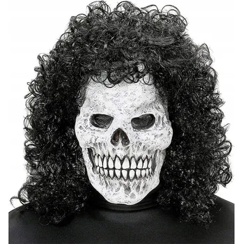 Karnevalová maska Widmann Maska lebka s rozcuchanými vlasy