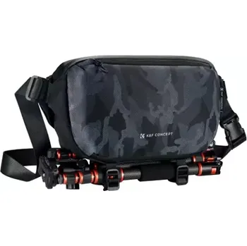 Ochrana fotoaparátu a videokamery Foto brašna K&F Concept Alpha Sling bag 10L navy camouflage (pohodlná univerzální sling fotobrašna KF13.157V4)