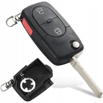 Tuning Kryt klíče Audi VW Seat Škoda 2 tlačítka + PANIC HU66