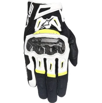 Moto rukavice Rukavice na motorku SMX-2 AIR CARBON, ALPINESTARS (černé/bílé/žluté fluo) 2025