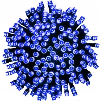 Vánoční dekorace VÁNOČNÍ OSVĚTLENÍ NA STROMEČEK VENKOVNÍ VNITŘNÍ 200 LED MODRÉ SILNÉ