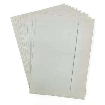 Obálka OBÁLKA OBDÉLNÍKOVÁ C6 HK 11,4 cm x 16,2 cm ŠEDÁ 120g 10 ks
