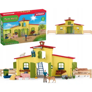 Figurka Sada figurek Schleich - Barevná farma z plastu, 92 ks