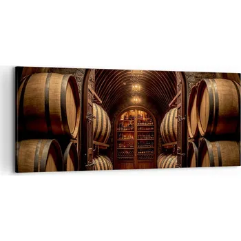 Obraz Obraz na plátně do obýváku ložnice 120x50 víno foto obrazy na zeď velký