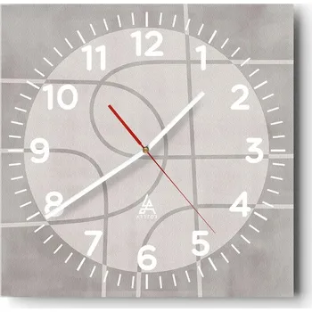 Hodiny Kuchyňské nástěnné hodiny 30x30 Světlé skleněné hodiny do obýváku Moderní Tiché