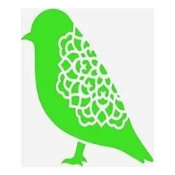 Plastová šablona, PTÁČEK 5, 15x15 cm, 1 kus