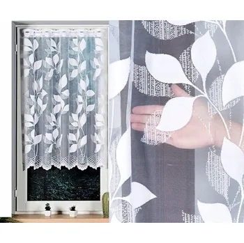 Záclona Záclona Vzor MARTYNA 400 x 110 cm vitrážová záclona (hotová) s lemováním