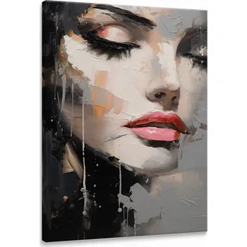 Obraz Obraz Canvas do ložnice ŽENSKÝ Portrét Styl Glamour Abstrakce 40x50