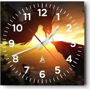 Hodiny Nástěnné hodiny do obýváku 40x40 Abstrakce Tiché hodiny Skleněné hodiny Bez hlučnosti