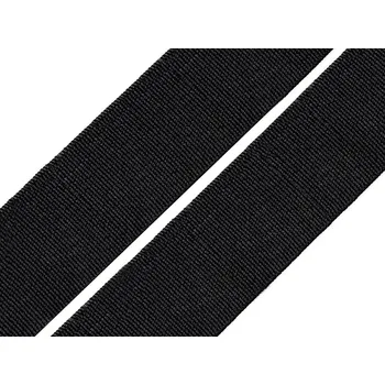 Výtvárné potřeby Pruženka tkaná šíře 20 mm Varianta: 7001 černá, Balení: 25 m