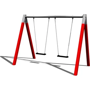 Doplněk pro dětské hřiště Playground System Řetězová dvojhoupačka celokovová - B (v.p. 1,5 m)