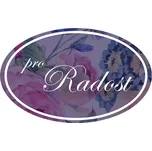 HOME ELEMENTS Samolepka 7*4,3 cm, Pro radost - fialová