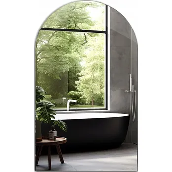 Zrcadlo Zrcadlo Oválné se zkosenou stranou, Premium kvalita, do obýváku, chodby, 90 cm