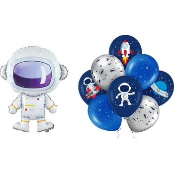 Balónek SUPER Sada Balónků Kosmos Astronaut 9ks MK200