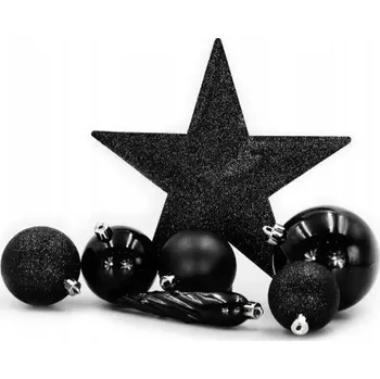 Vánoční dekorace Zdobená Vánoční Koule , hladká Vánoční Koule , vršky, rampouchy, mix sady 8 cm 33 ks