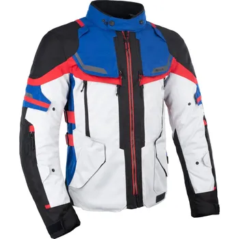 Moto bunda bunda ROCKLAND DRY2DRY™, OXFORD ADVANCED (světle šedá/černá/modrá/červená)