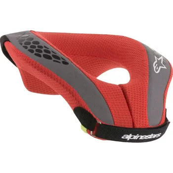 Motodoplněk nákrčník SEQUENCE YOUTH, ALPINESTARS, dětský (černý/červený/šedý/žlutý fluo) 2025