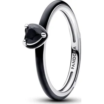 Prsten Prsten PANDORA Me Černé čakrové srdce 48 193088C01-48