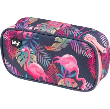 Penál Baagl Školní penál etue Flamingo