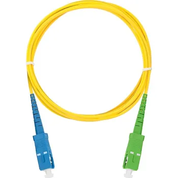 Síťový kabel XtendLan FOP-SCASC-S-1-9 Patch, optický, SC/APC-SC/PC, 9/125, simplex, 1m
