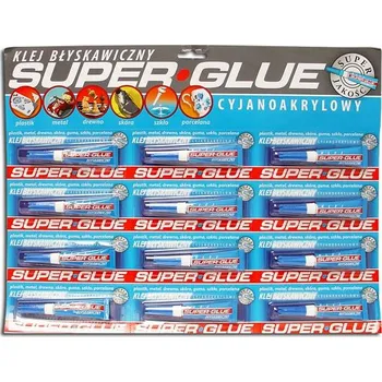 Průmyslové lepidlo Rychlé kyanoakrylátové lepidlo SUPER GLUE v tubě 3g