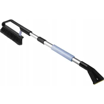 Autoškrabka TOM-PAR ŠKRABKA NA OKNA S KARTÁČEM A MOSAZNOU ČEPELÍ, TELESKOPICKÁ 82/110 cm