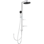 Sprchový systém Ideal Standard Alu+ s poličkou silver BD585SI