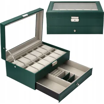 Box na hodinky KRABIČKA POUZDRO NA ORGANIZÉR NA HODINKY 12 ks G7