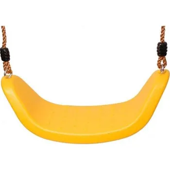 Dětská houpačka JustFun Závěsná houpačka plastová Prak žlutá