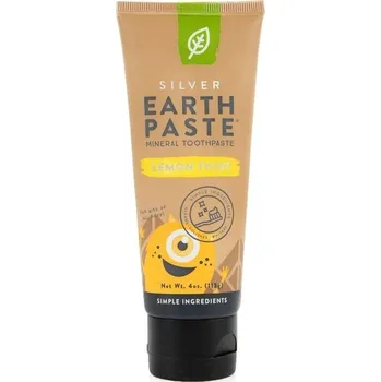 zubní pasta REDMOND | Přírodní zubní pasta Earthpaste® – Citrusová směs pro děti 6+ • bez fluoru a glycerinu • bentonitový jíl • Real Salt™ • nanostříbro • 113 g