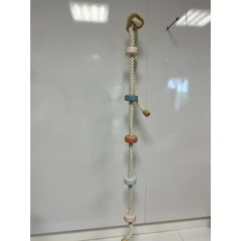 Doplněk pro dětské hřiště Montessori Furniture Šplhací lano s 5 stupínky natural INDOOR Pastel