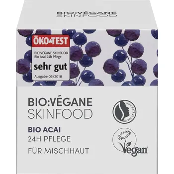 Pleťový krém BIO:VÉGANE Organický pleťový krém Acai 24H CARE, 50 ml