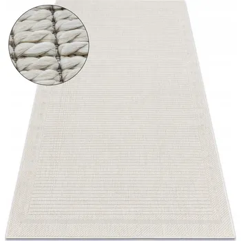 Koberec KOBEREC PLOCHÝ TKANÝ ORIGI 58x100 cm RÁMEČEK krém sisal outdoor #D1533