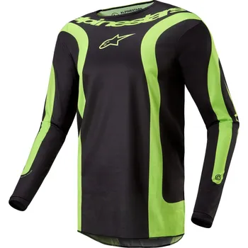 Moto dres Motokrosový dres FLUID LURV, ALPINESTARS (černá/žlutá fluo) 2024