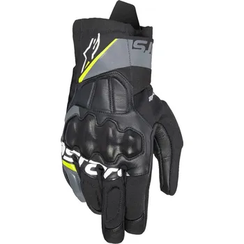 Moto rukavice Rukavice na motorku COROZAL 3 DRYSTAR, ALPINESTARS (černá/tmavě šedá/žlutá fluo) 2025