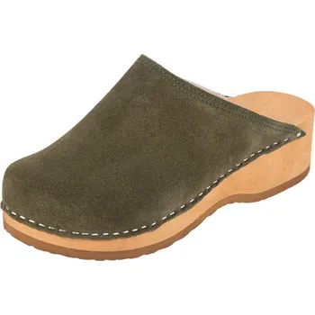Dámská zdravotní obuv Buxa Pohodlné dřeváky PZM1 - Zelený semiš Velikost: 39