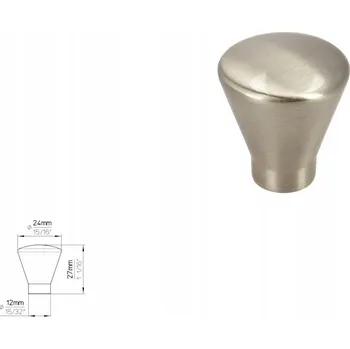 Nábytková úchytka SIRO 872-24ZN21, vzhled nerezové oceli