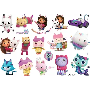 Odstranitelné tetování Smyvatelné tetování pro děti GÁBININ KOUZELNÝ DOMEK CG413