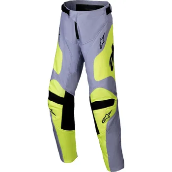 Moto kalhoty Motokrosové kalhoty RACER VEIL, ALPINESTARS, dětské (šedá/žlutá fluo) 2025