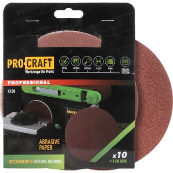 Brusný papír Brusný výsek (papír) 10 ks. Procraft К150.150