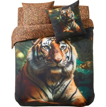 Povlečení Blancheporte Bavlněné povlečení Matt s potiskem černá povlak na přikrývku 140x200 cm