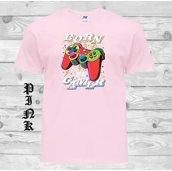 Chlapecké tričko detske-levne-bavlnene-tricko-potisk-gamer-ovladac-her-joystick Barva: Pink - růžová, velikost: 164