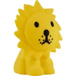 Žlutá plastová dětská LED lampa Mr. Maria Lion 11 cm