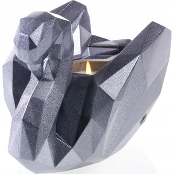 Svícen Ozdobný svícen Labuť 3D - dekorativní svícen na svíčky