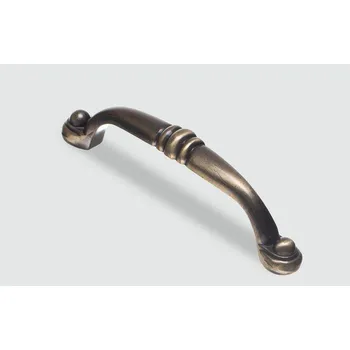 Nábytkové kování Nábytková úchytka klasická oranžová lesklá 11 x 1,7 x 3,1 cm