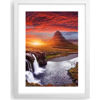 Obraz Obraz plakát v bílém rámu do obýváku 30x40 krajina plakáty na zeď